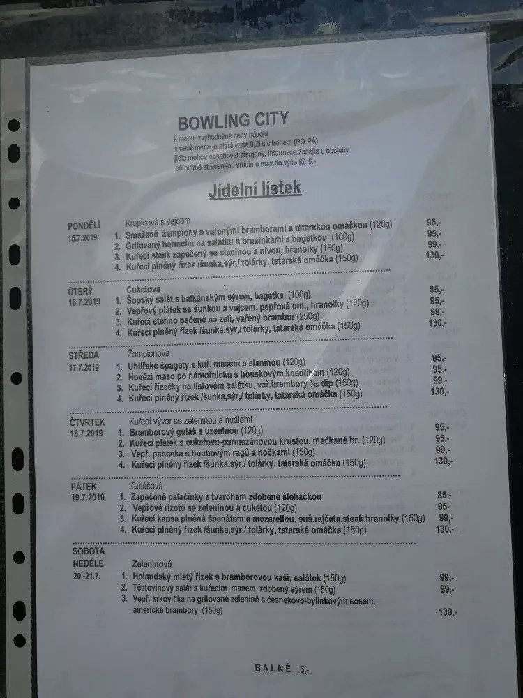 Bowling City Restaurant