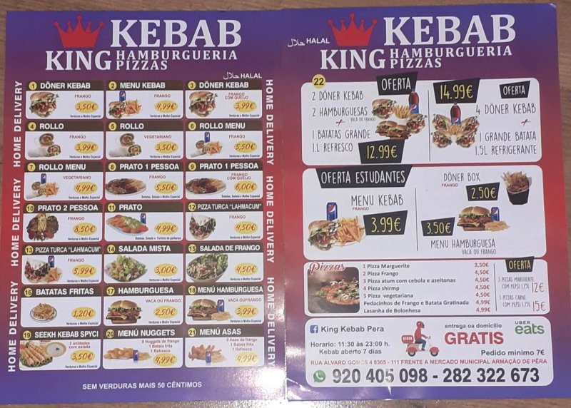 King Kebab Armacao Pera