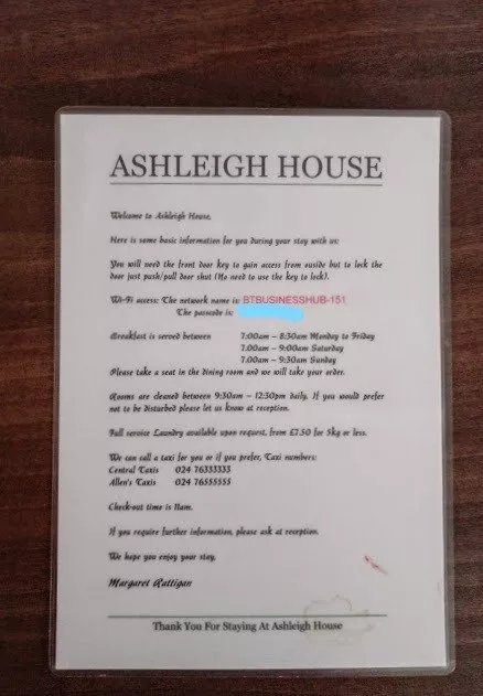 Ashleigh House Bed and Breakfast