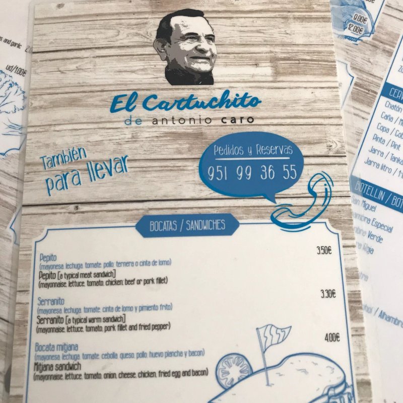 El Cartuchito de Antonio Caro
