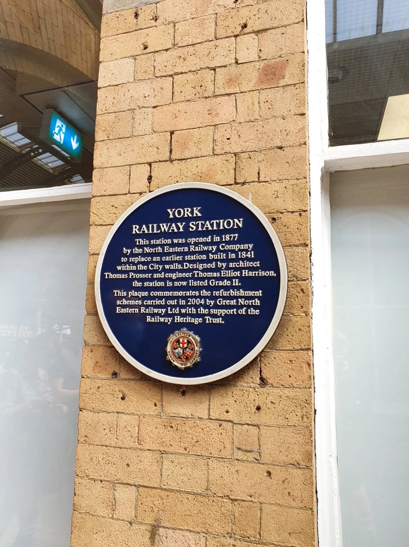 York Railway Station Blue Plaque