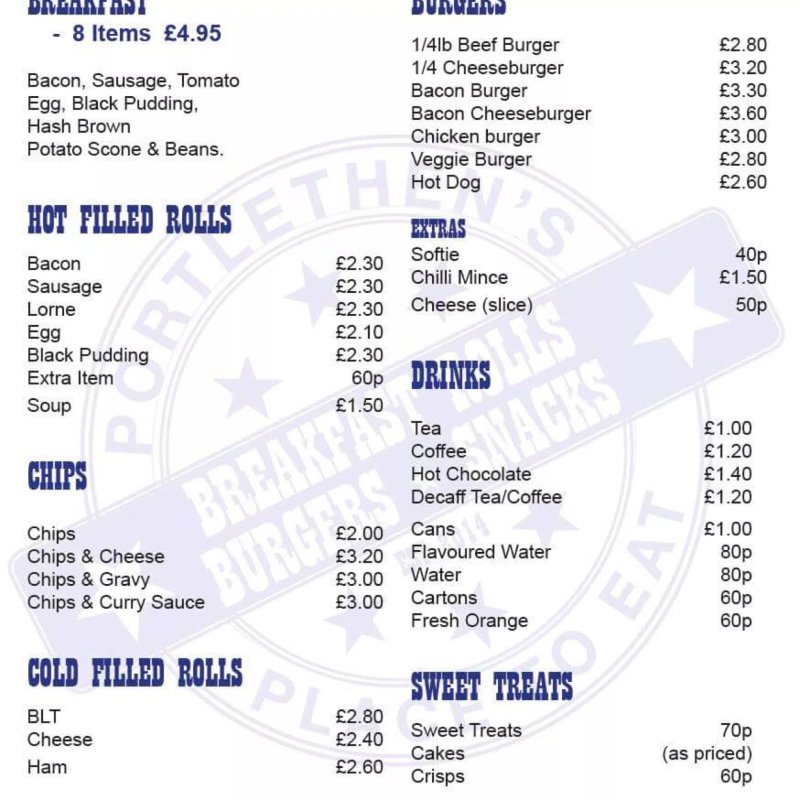 Portlethen's Place To Eat