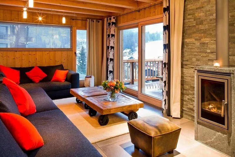 350m from Mont-Chéry cable car, luxury chalet with terrace and sauna