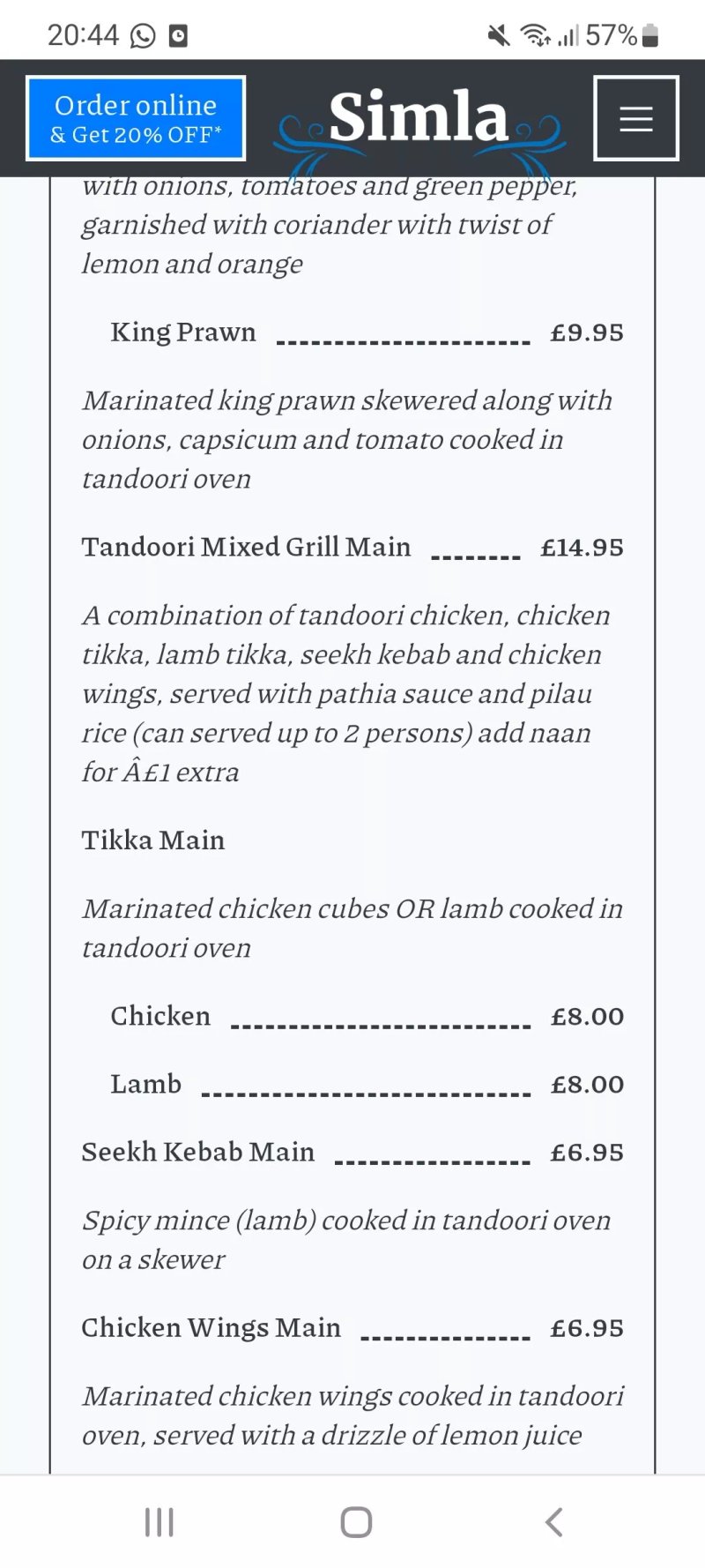Simla Bangladeshi Cuisine
