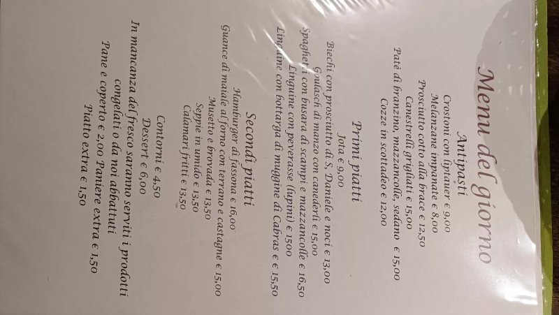 Antica trattoria al Sabotino