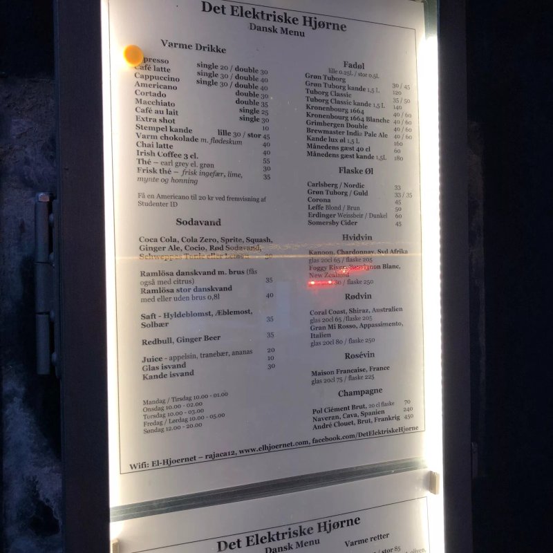 Cafe Det Elektriske Hjoerne