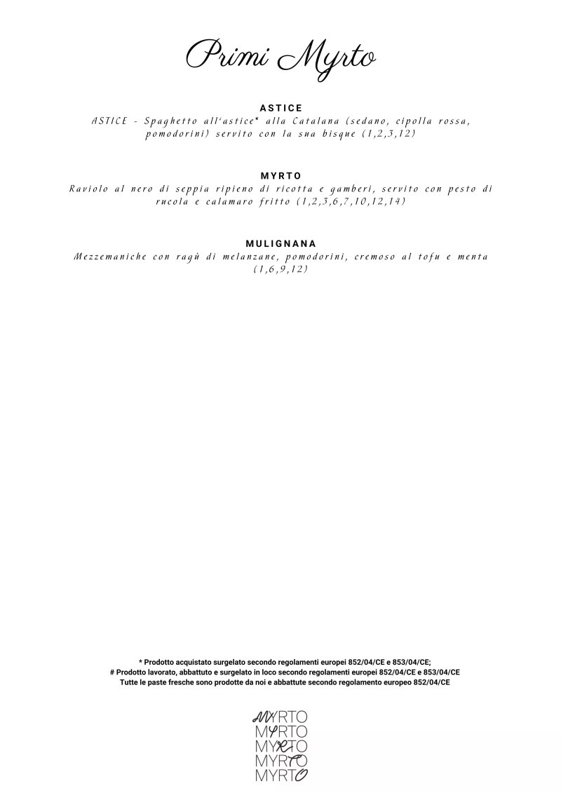 Myrto Ristorante Pizzeria Gourmet