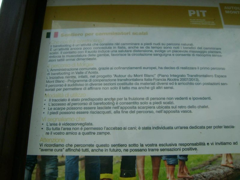 Percorso di Barefooting