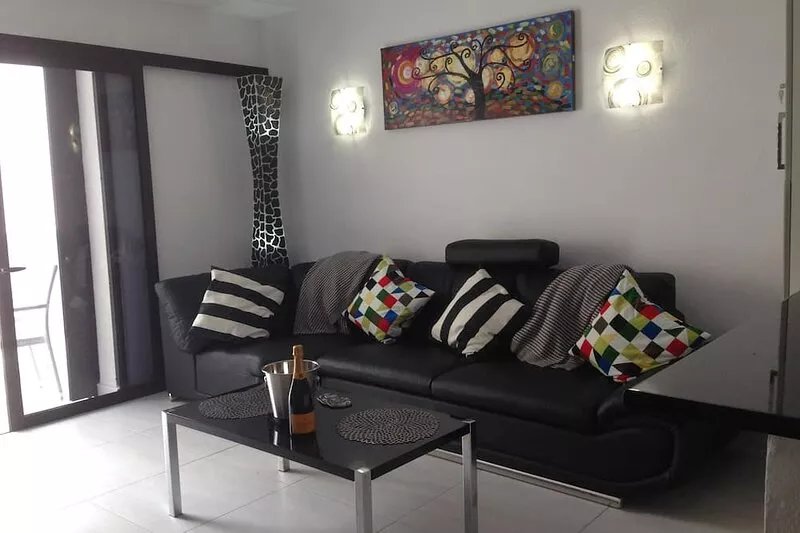 Los Cristianos Boutique style renovation 55 inch TV twin beds
