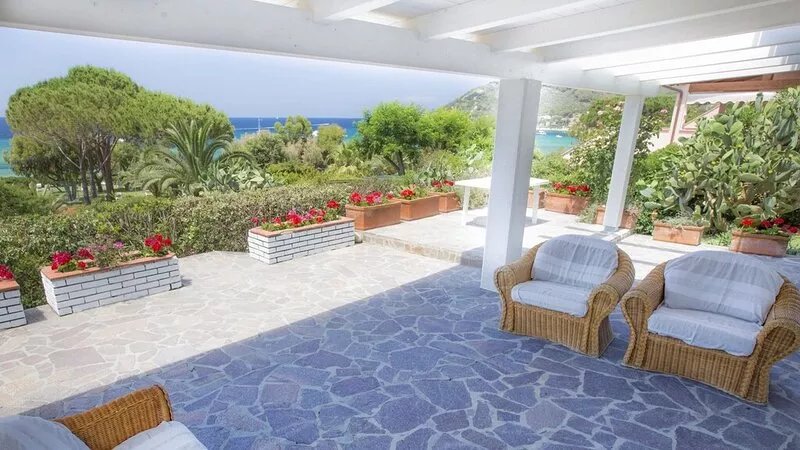 Prestigious Villa on the sandy beach named Biodola, with a stunning sea view, a