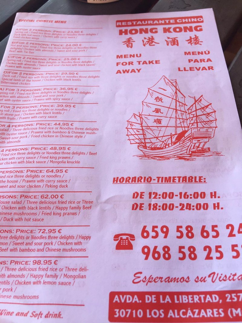 Restaurante Chino Hong-Kong