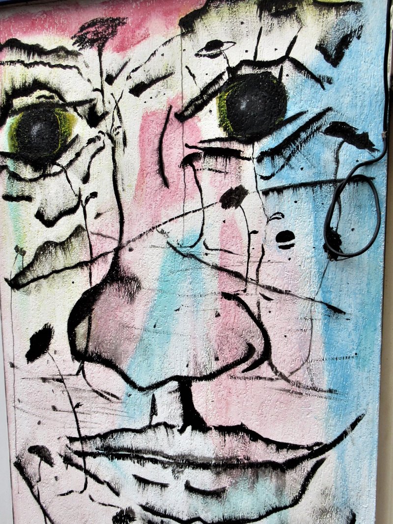 Fresque "homme Mysterieux"