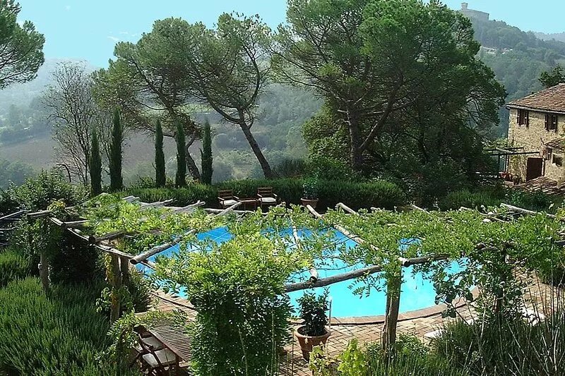 Tuscany:17th century hillside villa farmhouse- private pool - stunning views