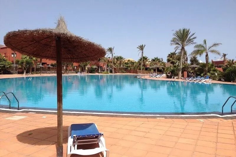 beautiful apartment in a ressort with palms and 2 large swimming pools