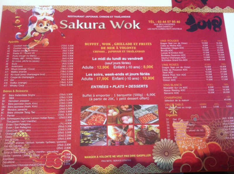 Sakura Wok Chantilly