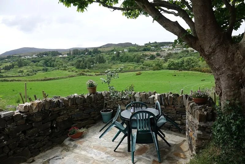 Secluded cottage in stunning mountain scenery near village