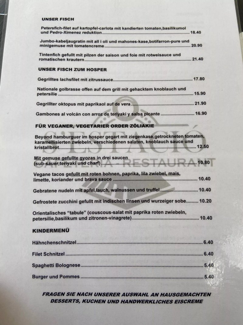 S'estacio Cafeteria Restaurant