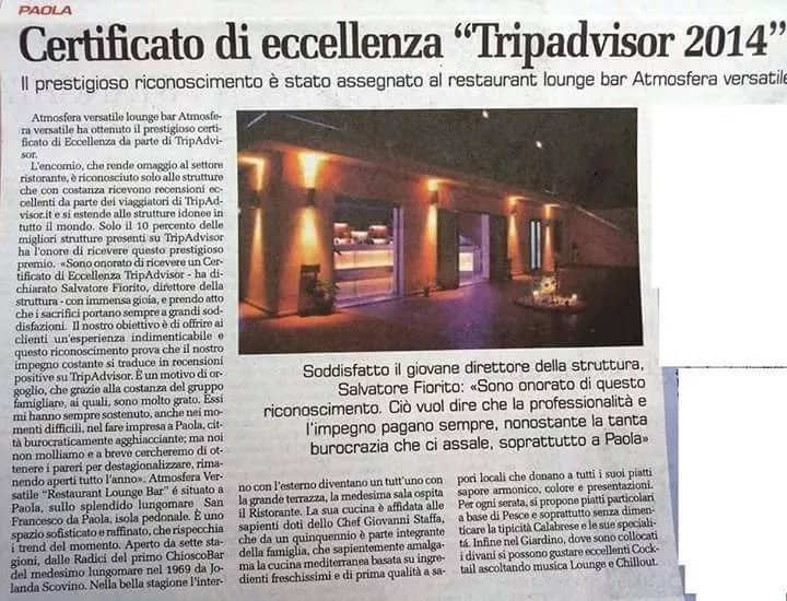 RISTORANTE Atmosfera Versatile -