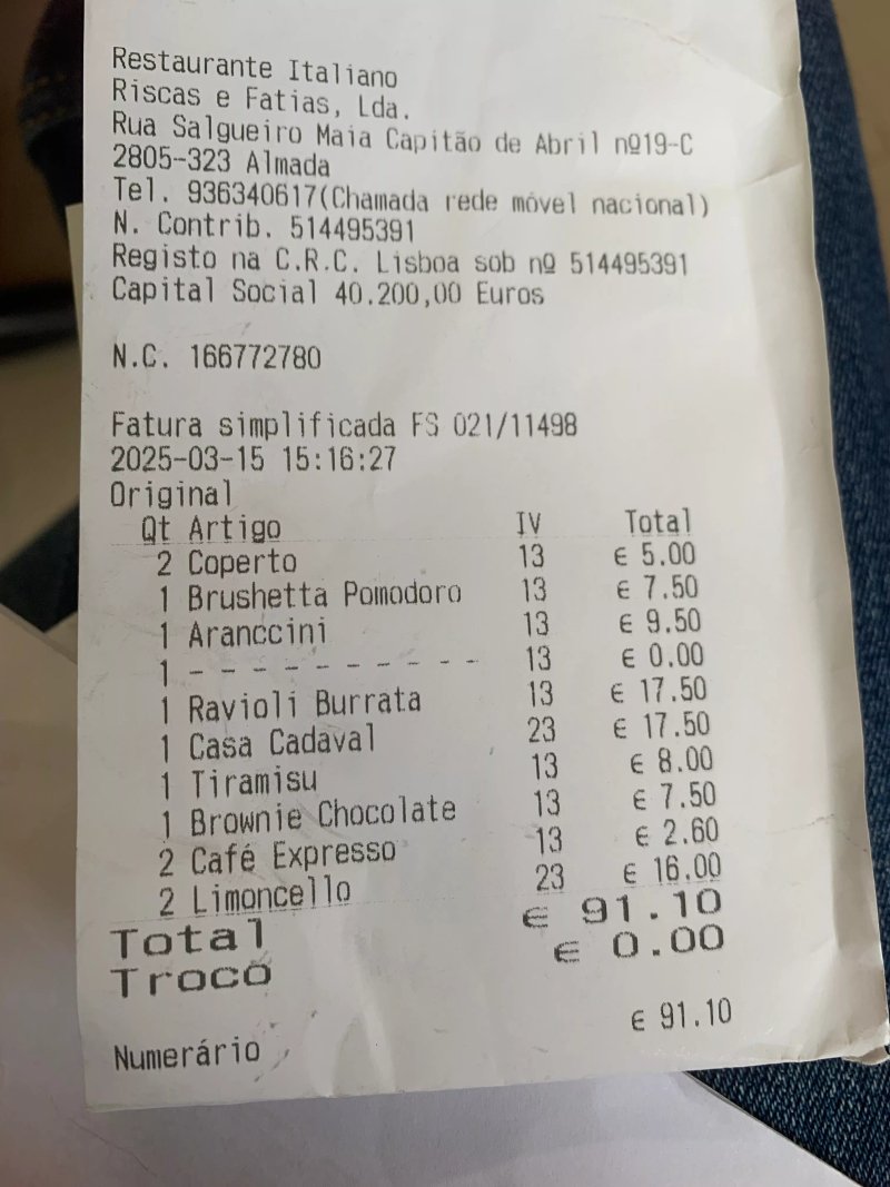 Italiano, Restaurante Pizzaria