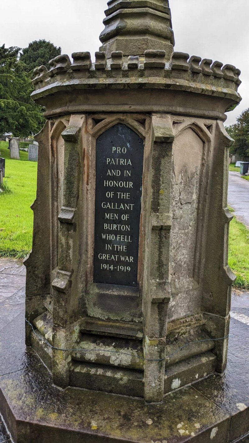 Burton-in-Kendal War Memorial