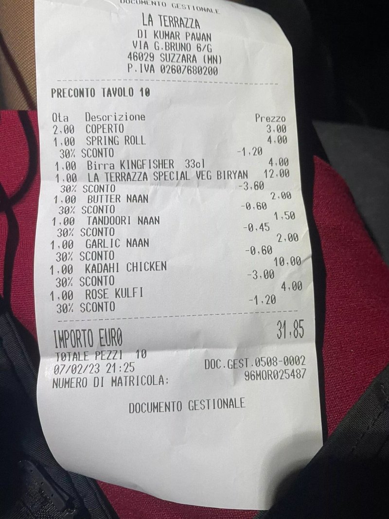 Ristorante Indiano - La Terrazza