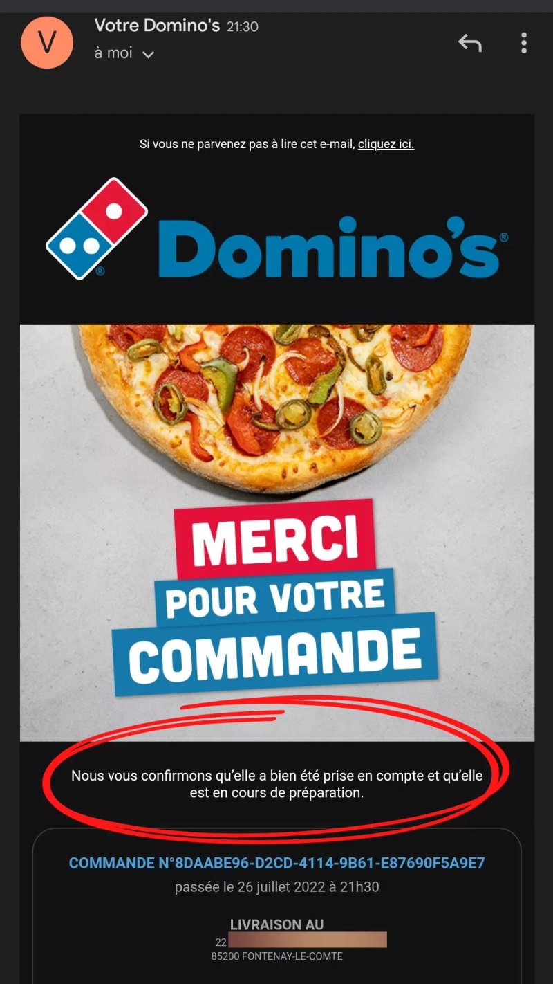 Domino's Pizza Fontenay Le Comte