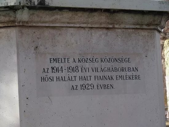 I. vilaghaborus emlekmu Simontornya