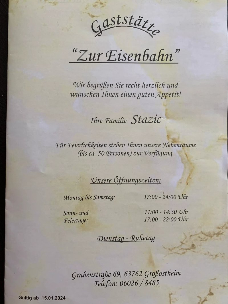 Restaurant Zur Eisenbahn