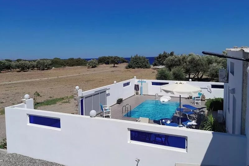 Charming Beach House with private pool in South Rhodes, Beach Pearl