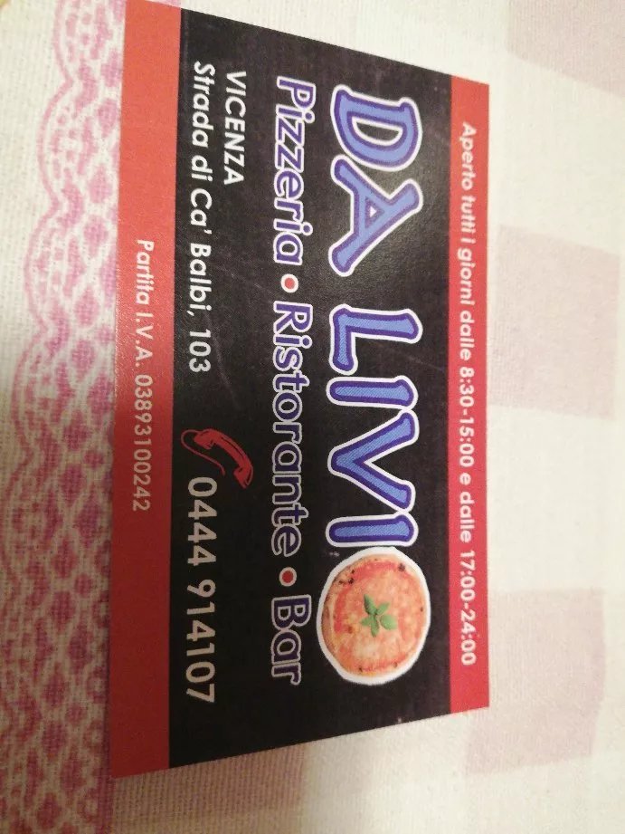 Da Livio Ristorante Pizzeria Bar