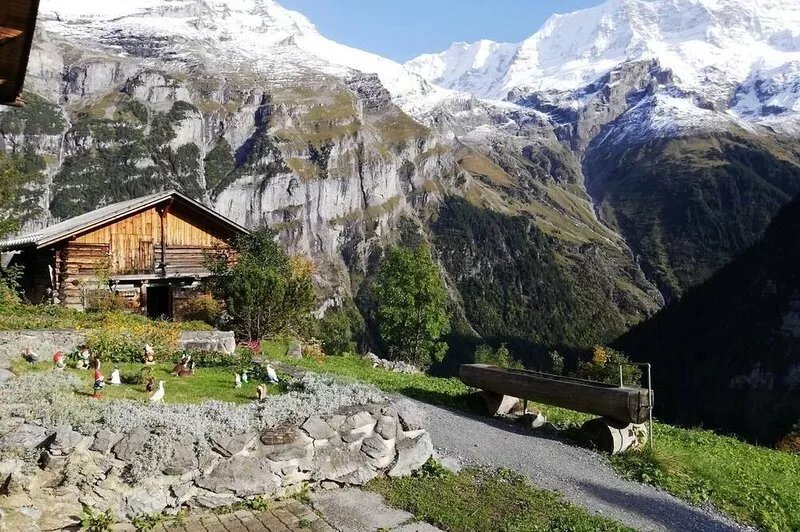 Holiday house Gimmelwald for 1 - 6 persons with 3 bedrooms - Farmhouse