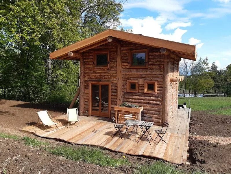 Log Cabin-Exclusive-Ensuite with Shower-Mountain view-cabane en rondin