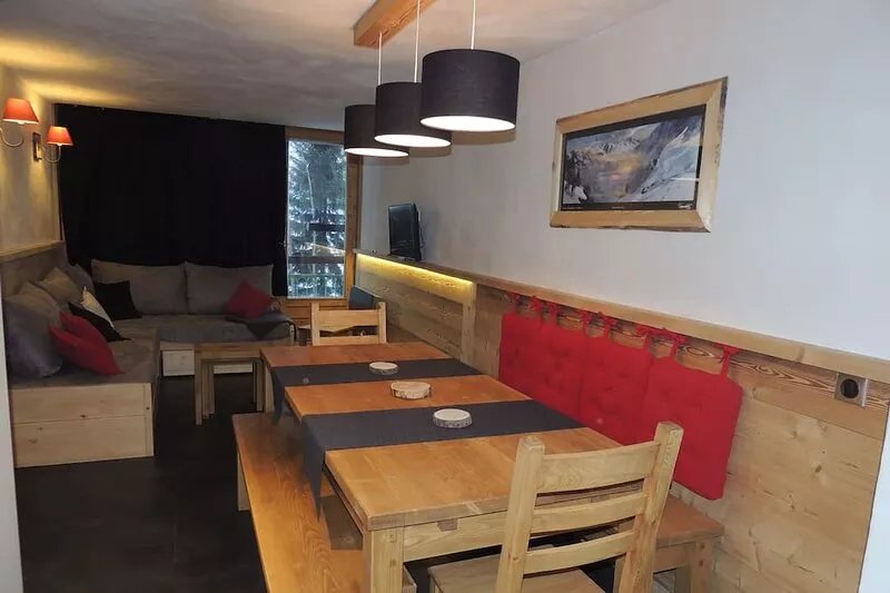 Appt 60 m² 8/10 - skis - Lauzières arc 1800 south