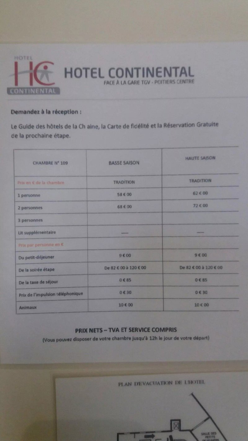 The Originals City Hotel Continental Poitiers