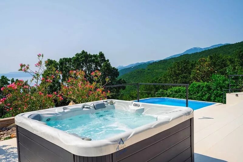 Luxury royal design villa for 10 with private pool and panoramic sea views