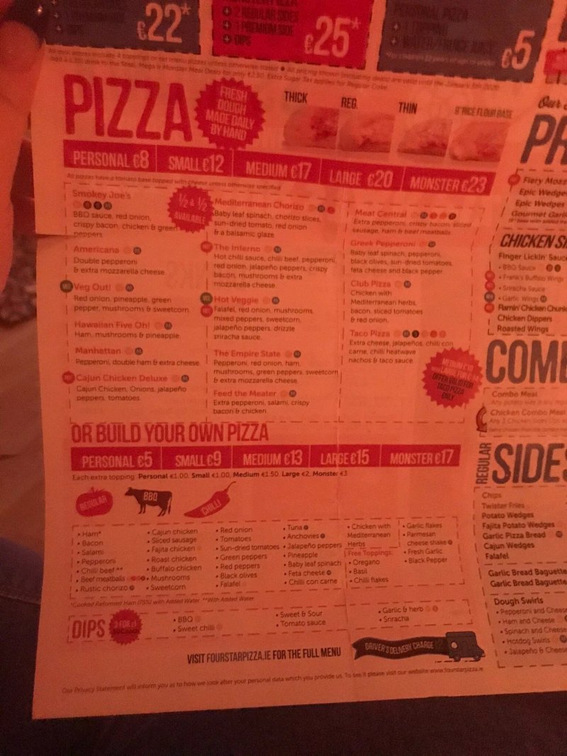 Four Star Pizza Tralee