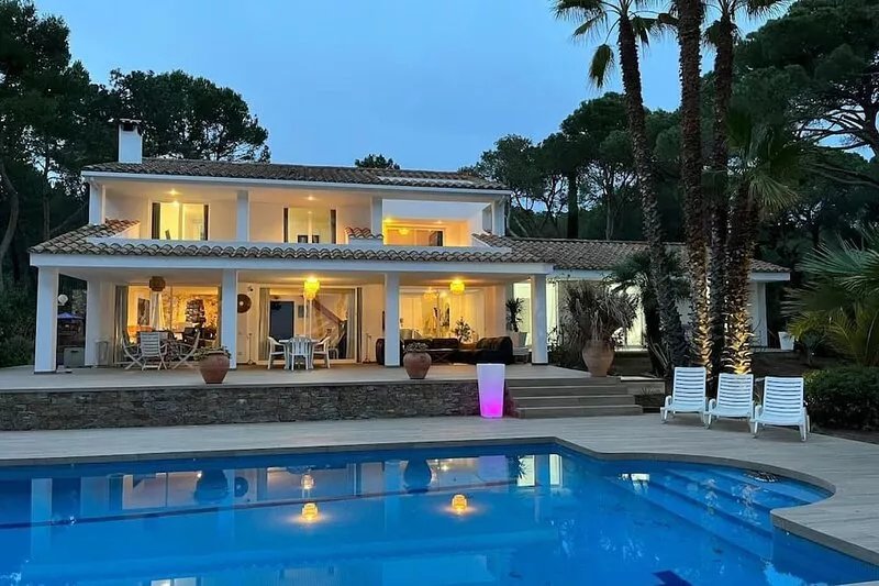 Exquisite Retreat in Cala Corbs: Panoramic View and Direct Access to the Sea.