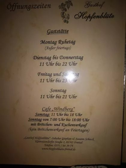 Gasthof Hopfenblute