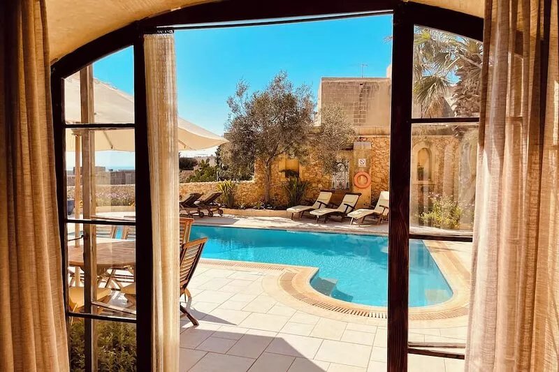 Villa/ Farmhouse with Private Pool and Stunning Sea & Country Views + Sun Sets