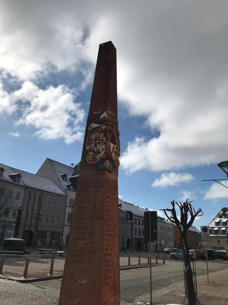 Kursachsische Postmeilensaule - Distanzsaule