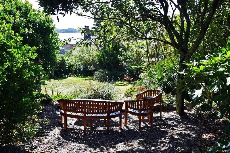 Beautiful 4 bedroom house that is part of a larger home.  Beach views and garden