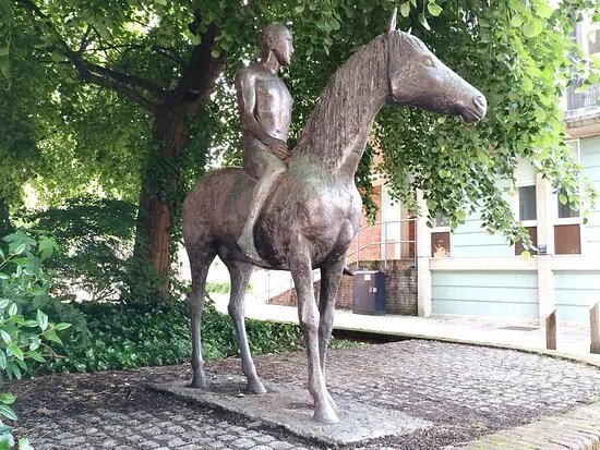 Horse And Rider Sculpture