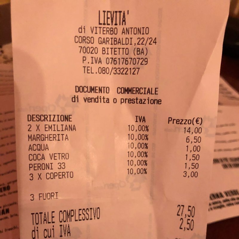 Lievita Pizza & Sandwich