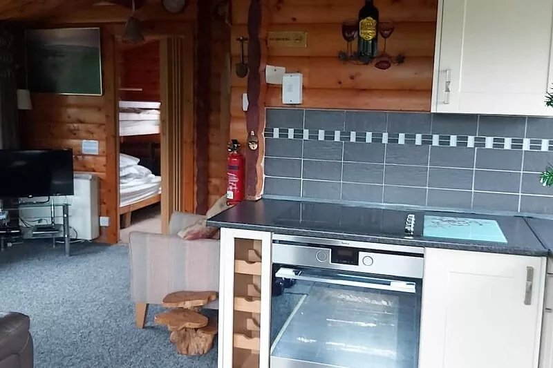 SNOWDONIA LOG CABIN RETREAT. 4/6 BERTH FAMILY/PET FRIENDLY. MOUNTAIN VIEWS