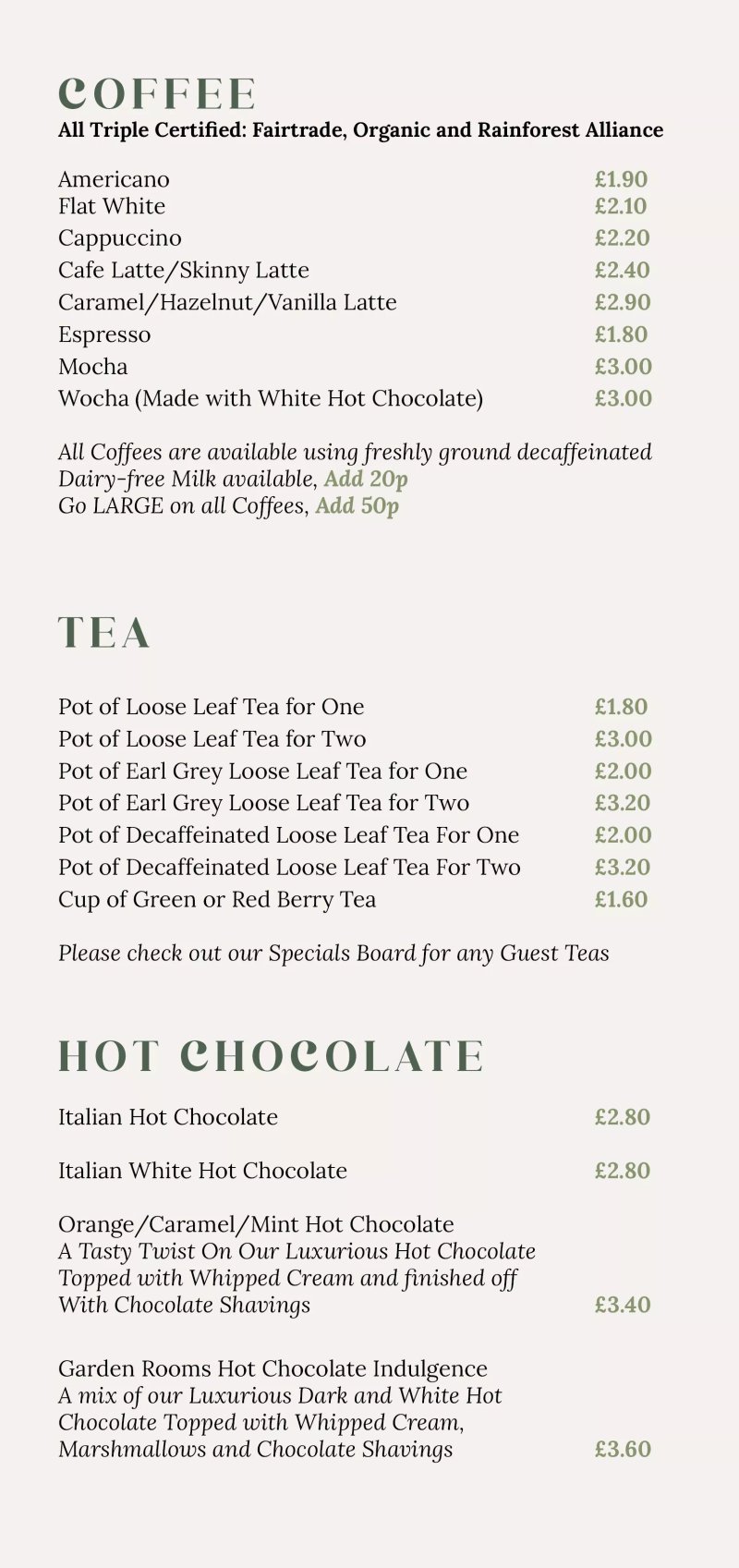 The Garden Tea Rooms