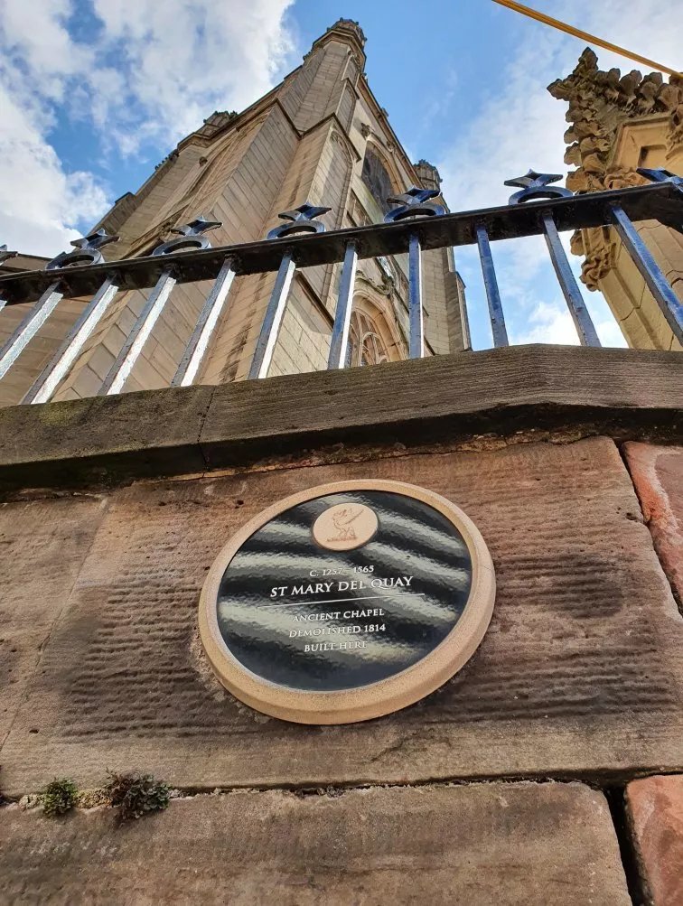 St Mary Del Quay Blue Plaque