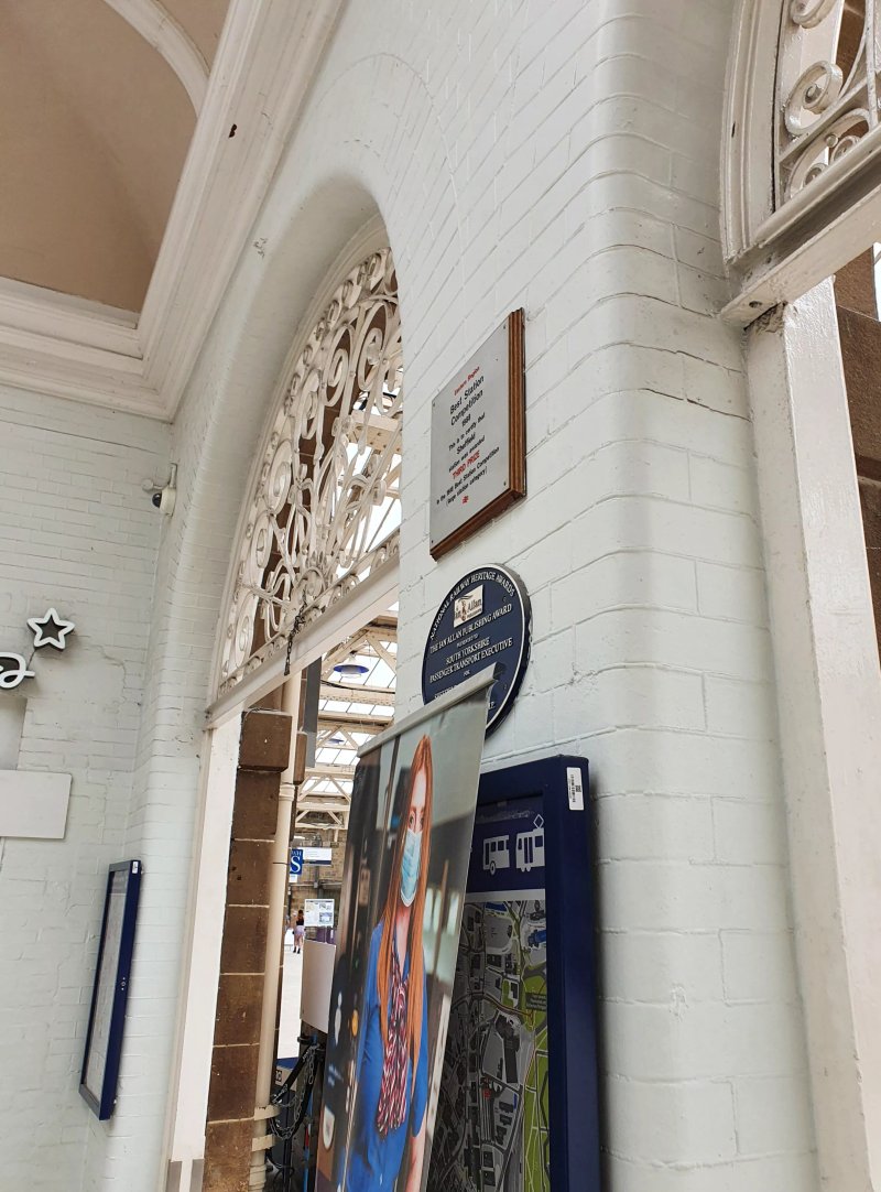 Sheffield Railway Station Blue Plaque