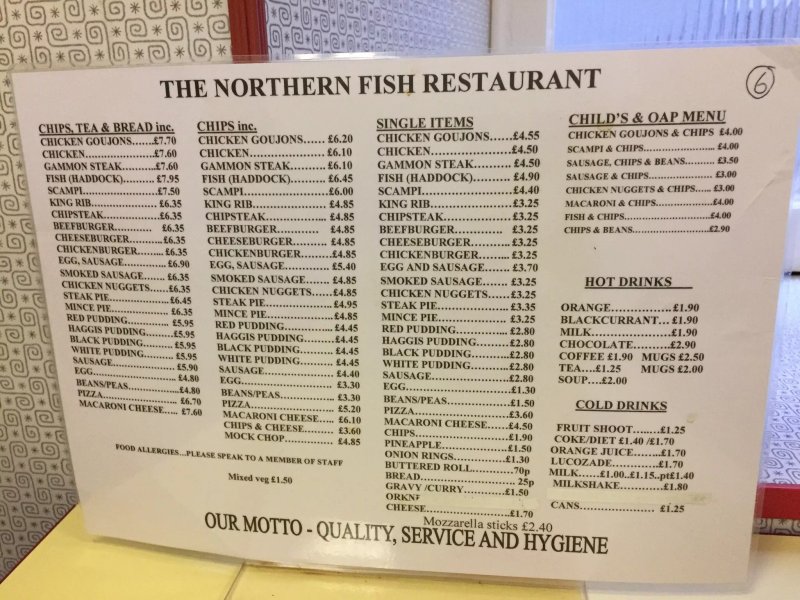 Northern fish restaurant