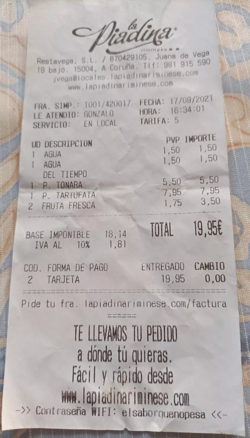 La Piadina Riminese (Juana de vega)