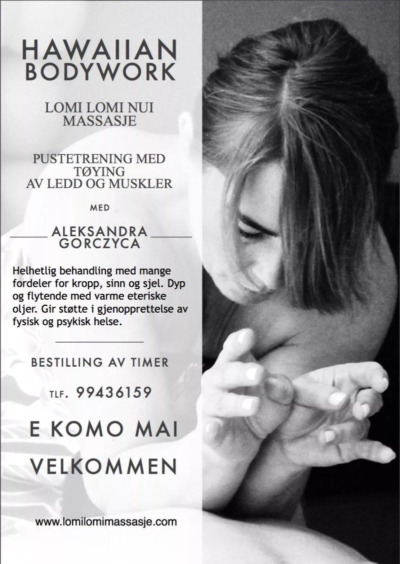 Massasje for kropp og sjel-Lomi Lomi Nui